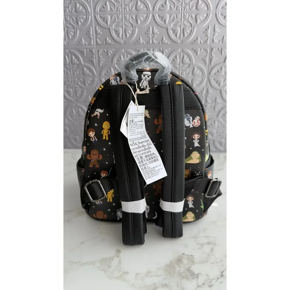 Disney Parks Loungefly Star Wars Chibi Character Mini Backpack NEW